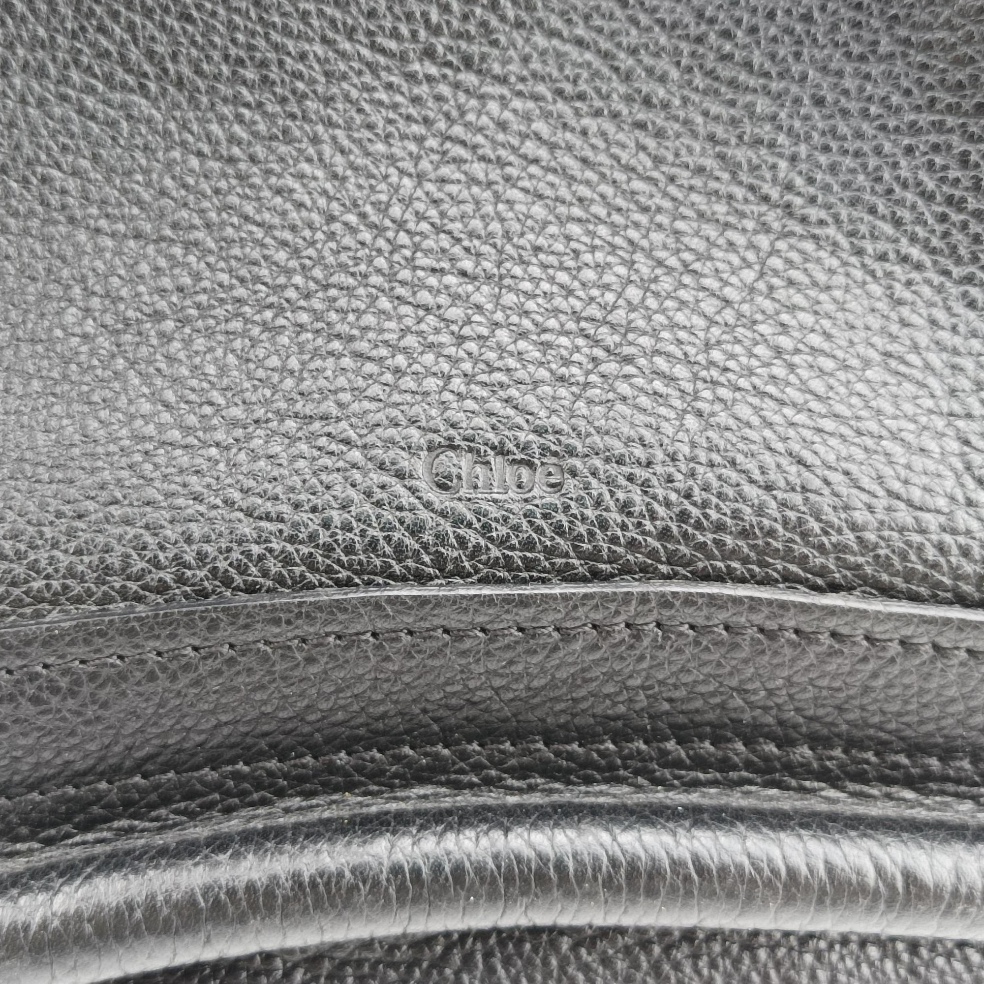 Pre-owned Chloe Paraty Black Leather  shoulderbag | stylenewstar