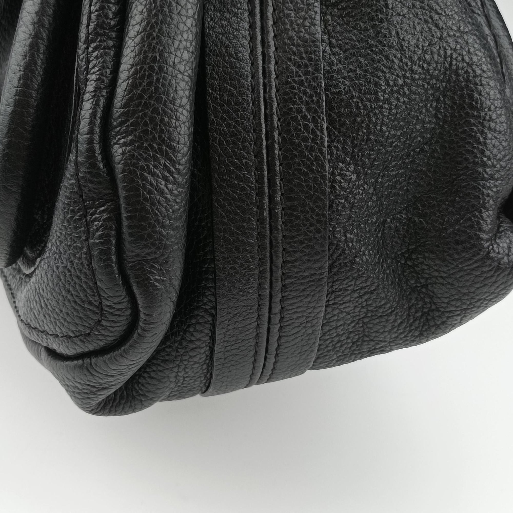 Pre-owned Chloe Paraty Black Leather  shoulderbag | stylenewstar