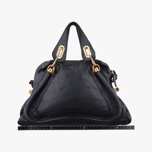 Pre-owned Chloe Paraty Black Leather  shoulderbag | stylenewstar