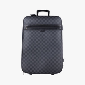 Pre-owned Louis Vuitton PEGASE 60 Black Damier Canvas N23298 suitcase | stylenewstar