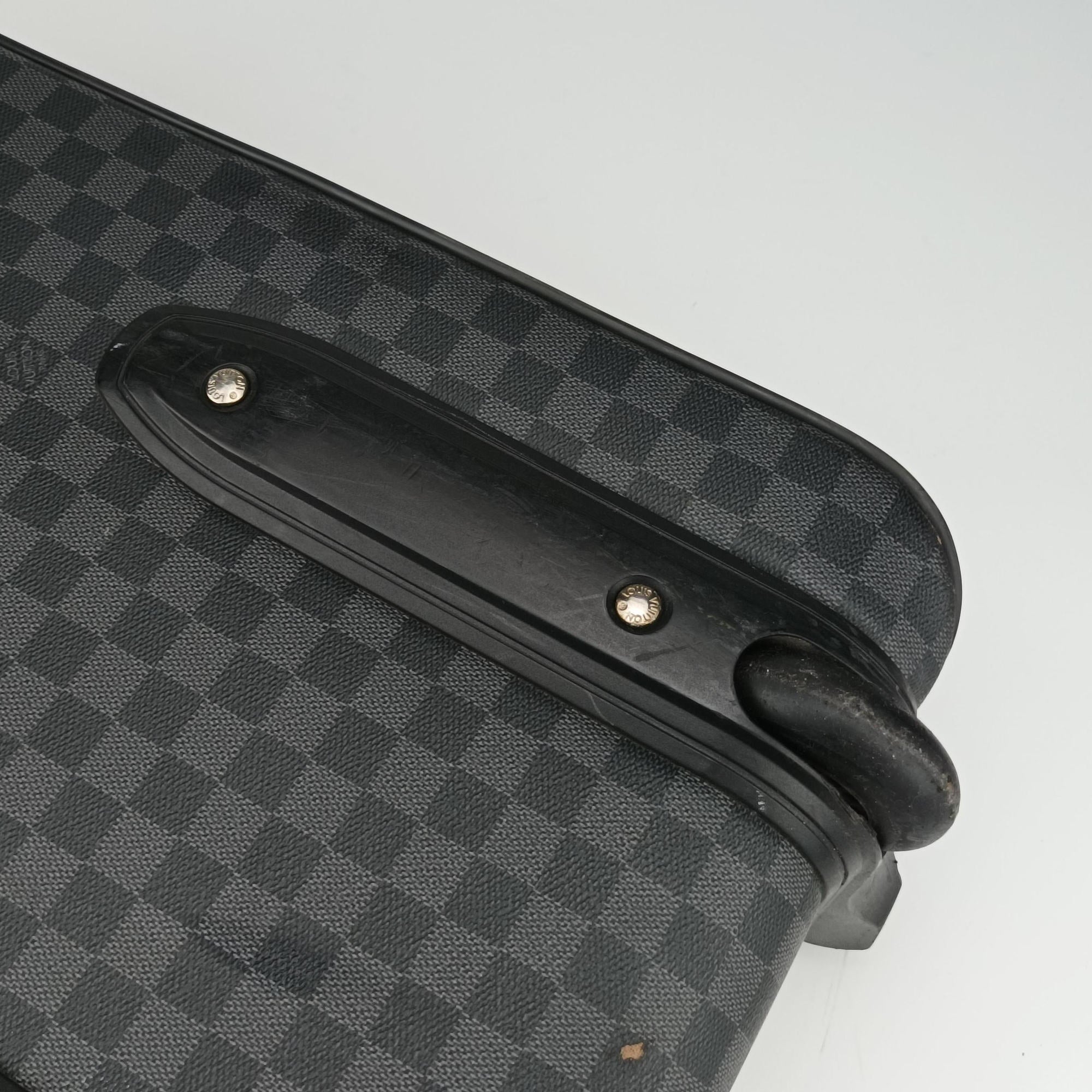 Pre-owned Louis Vuitton PEGASE 60 Black Damier Canvas N23298 suitcase | stylenewstar