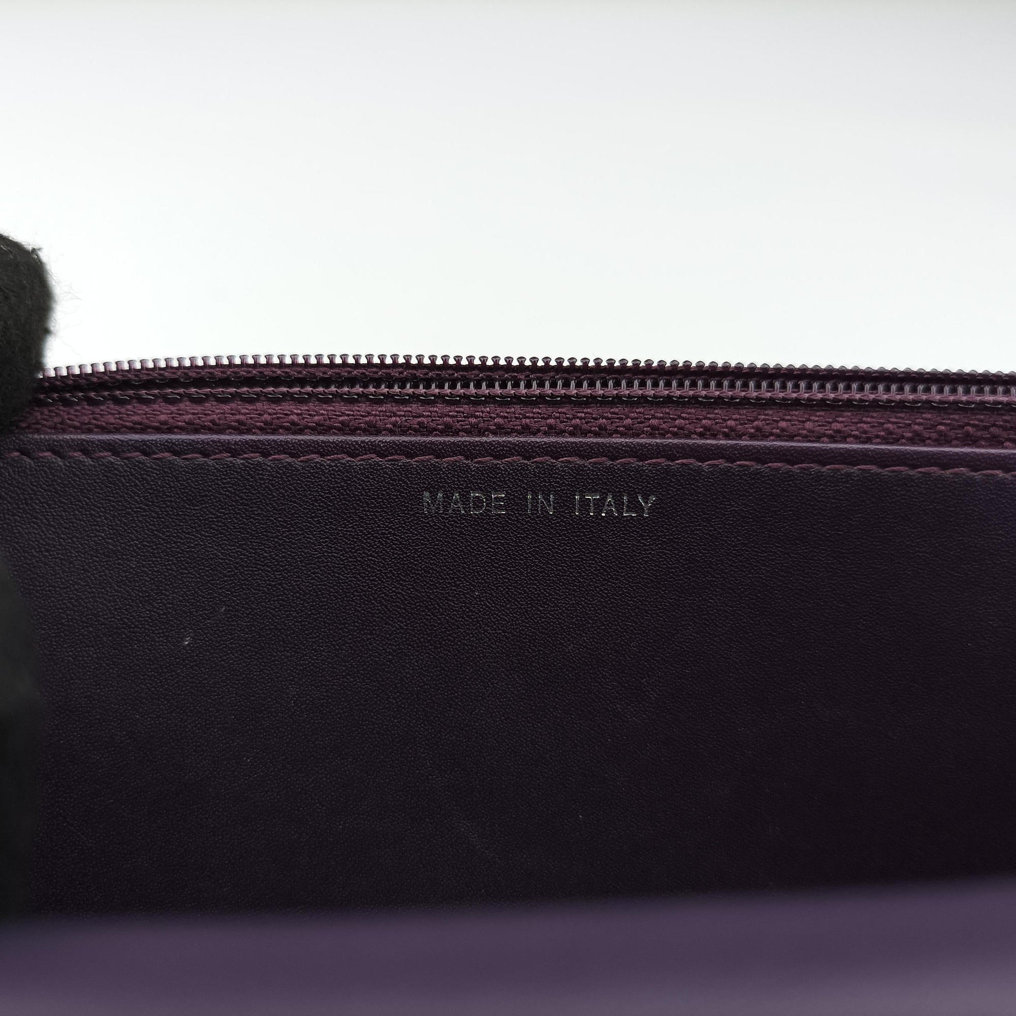 Pre-owned Chanel BOY CHANEL Chain Wallet Purple velour A68911 shoulderbag | stylenewstar