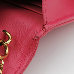 Pre-owned Yves Saint Laurent Cassandra Pink Caviar Leather 393953 shoulderbag | stylenewstar