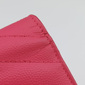 Pre-owned Yves Saint Laurent Cassandra Pink Caviar Leather 393953 shoulderbag | stylenewstar