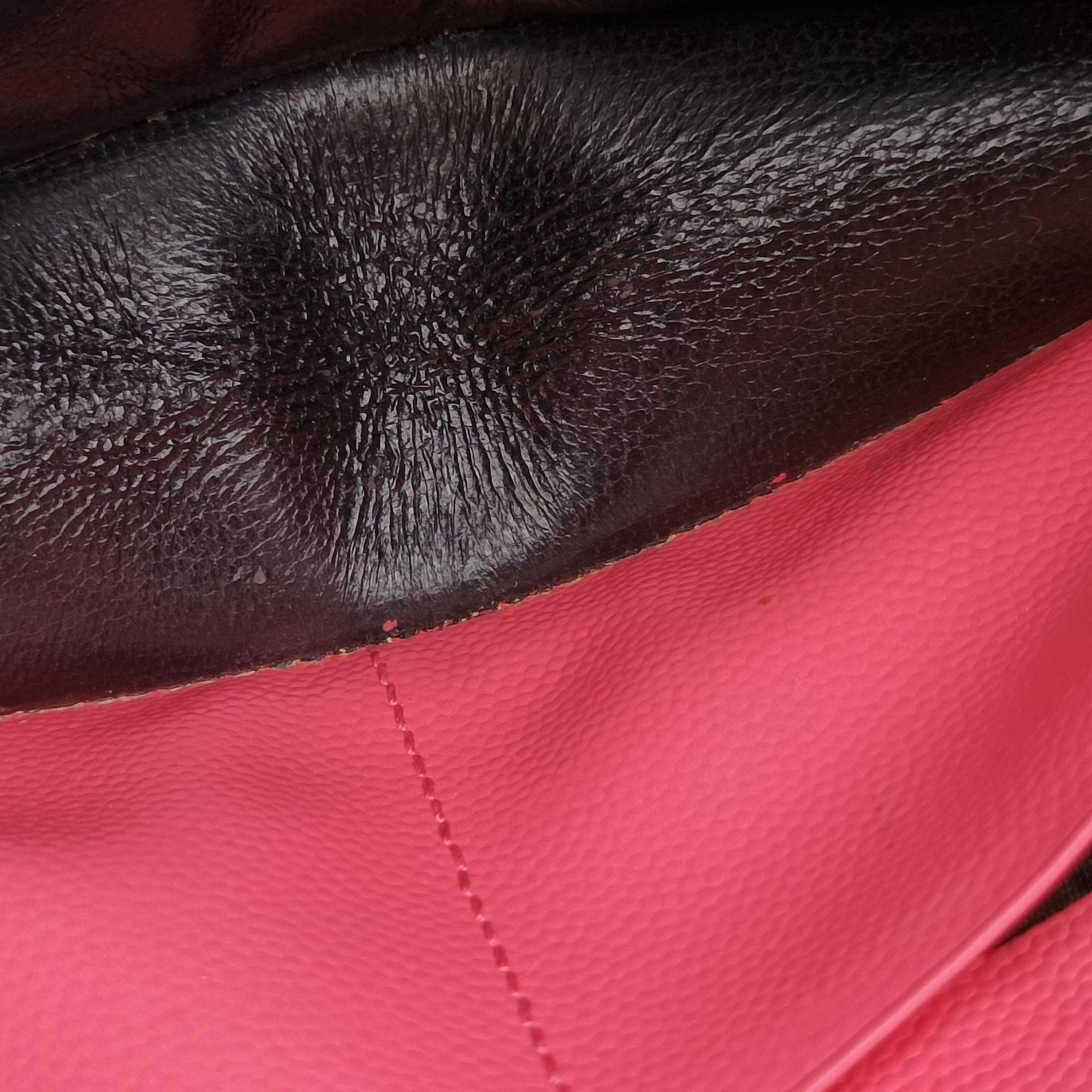 Pre-owned Yves Saint Laurent Cassandra Pink Caviar Leather 393953 shoulderbag | stylenewstar