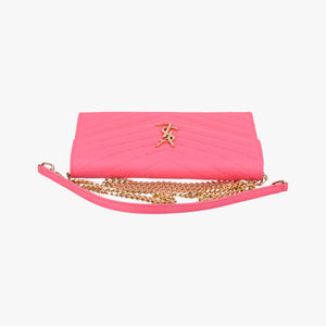 Pre-owned Yves Saint Laurent Cassandra Pink Caviar Leather 393953 shoulderbag | stylenewstar