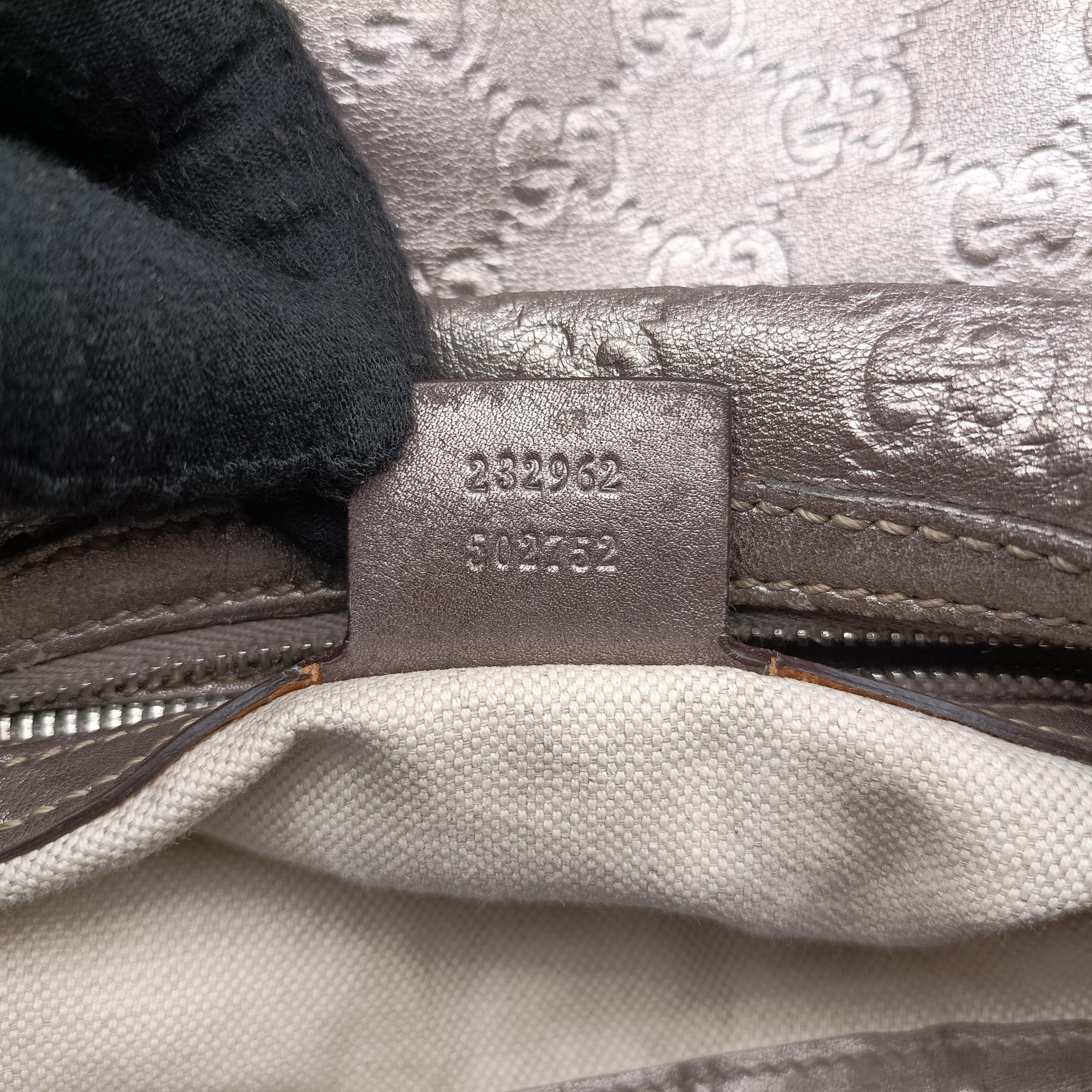 Pre-owned Gucci GG Twins Silver Leather 232962 shoulderbag | stylenewstar