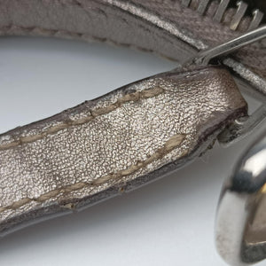 Pre-owned Gucci GG Twins Silver Leather 232962 shoulderbag | stylenewstar