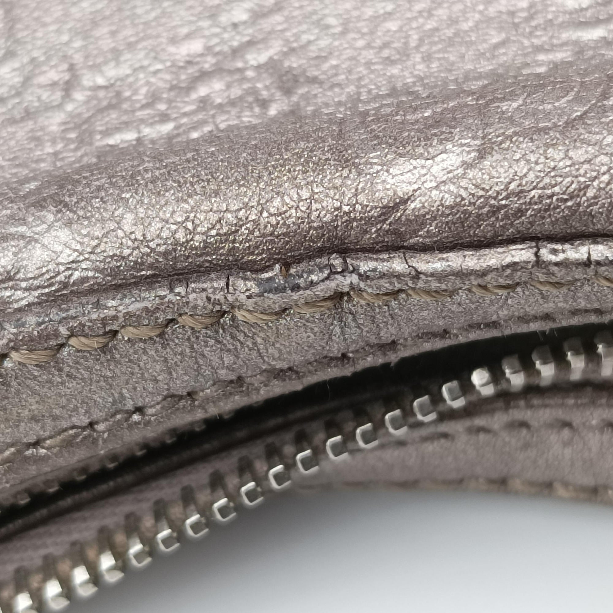 Pre-owned Gucci GG Twins Silver Leather 232962 shoulderbag | stylenewstar