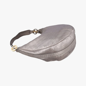 Pre-owned Gucci GG Twins Silver Leather 232962 shoulderbag | stylenewstar