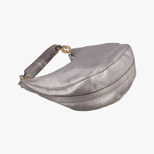 Pre-owned Gucci GG Twins Silver Leather 232962 shoulderbag | stylenewstar