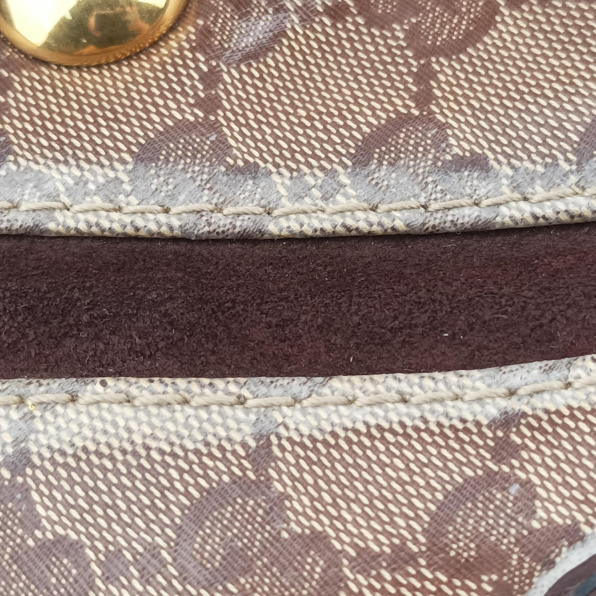 Pre-owned Gucci Babouska Brown GG Crystal Coated Canvas×leather 207300 handbag | stylenewstar