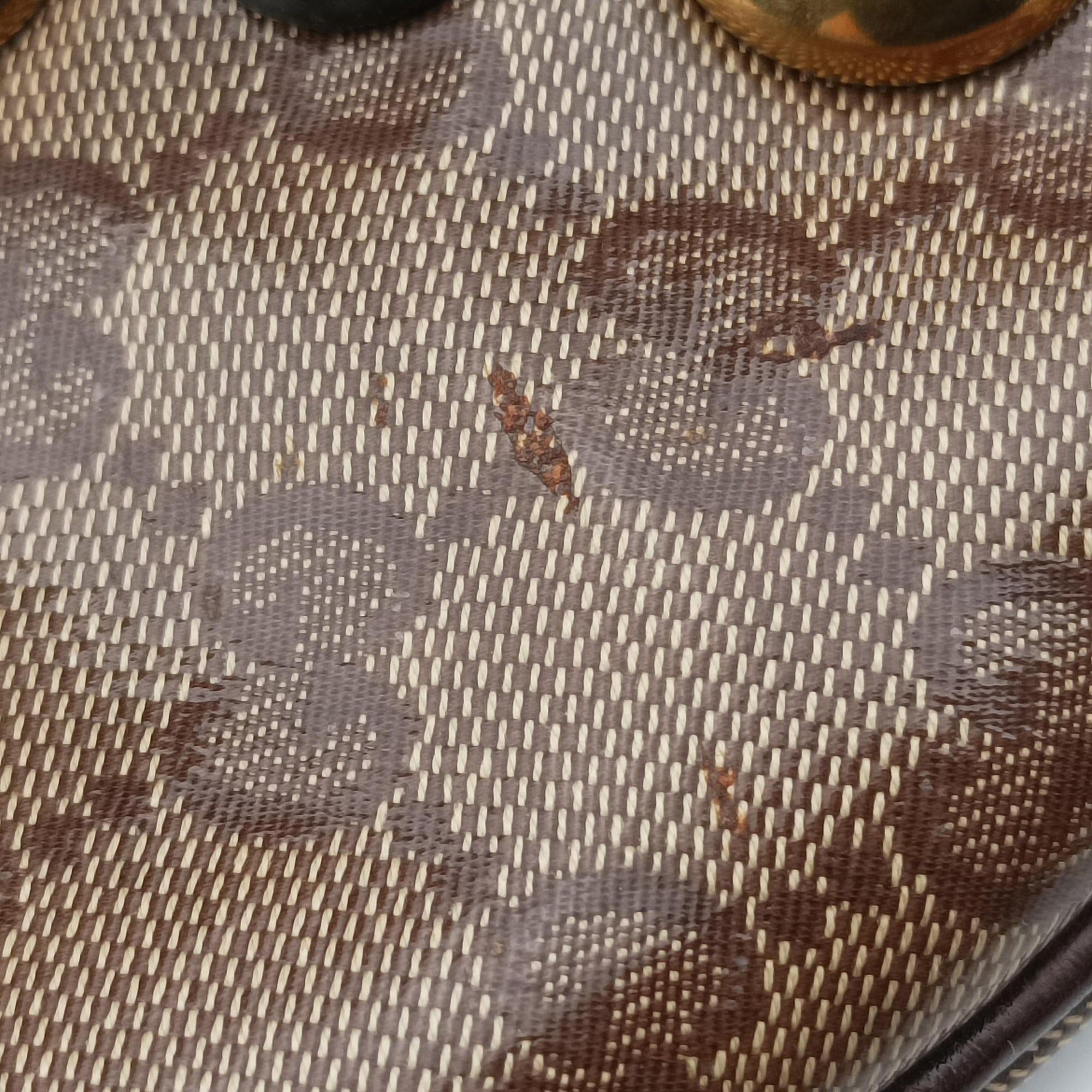 Pre-owned Gucci Babouska Brown GG Crystal Coated Canvas×leather 207300 handbag | stylenewstar