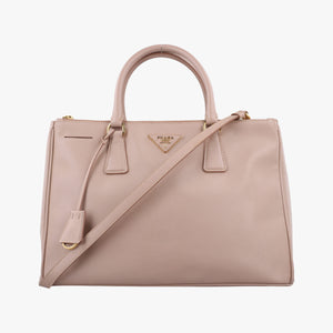 Pre-owned Prada Galleria Beige SAFFIANO Leather BN1786 shoulderbag | stylenewstar