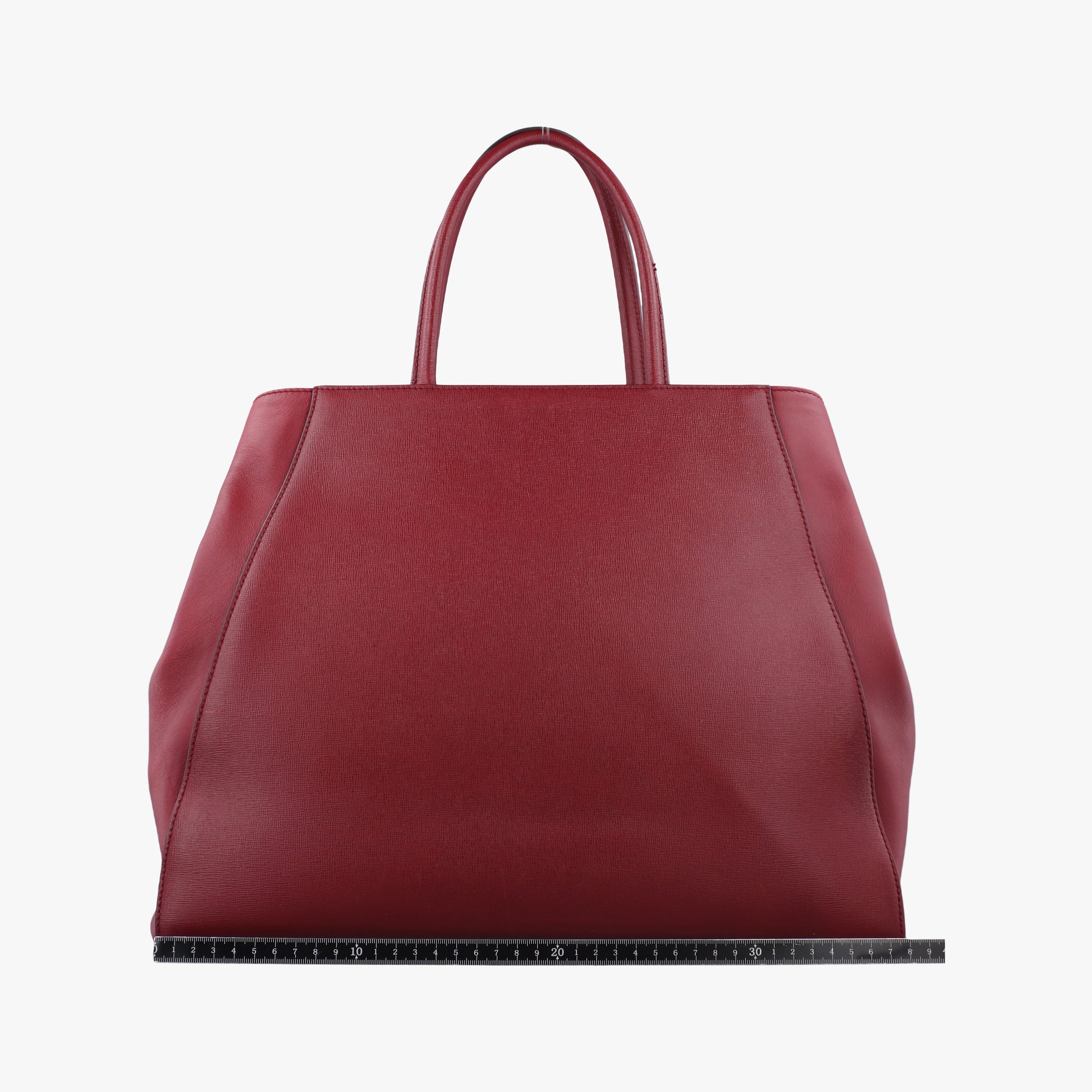 Pre-owned Fendi 2 Jours Burgundy Leather 8BH251 handbag | stylenewstar