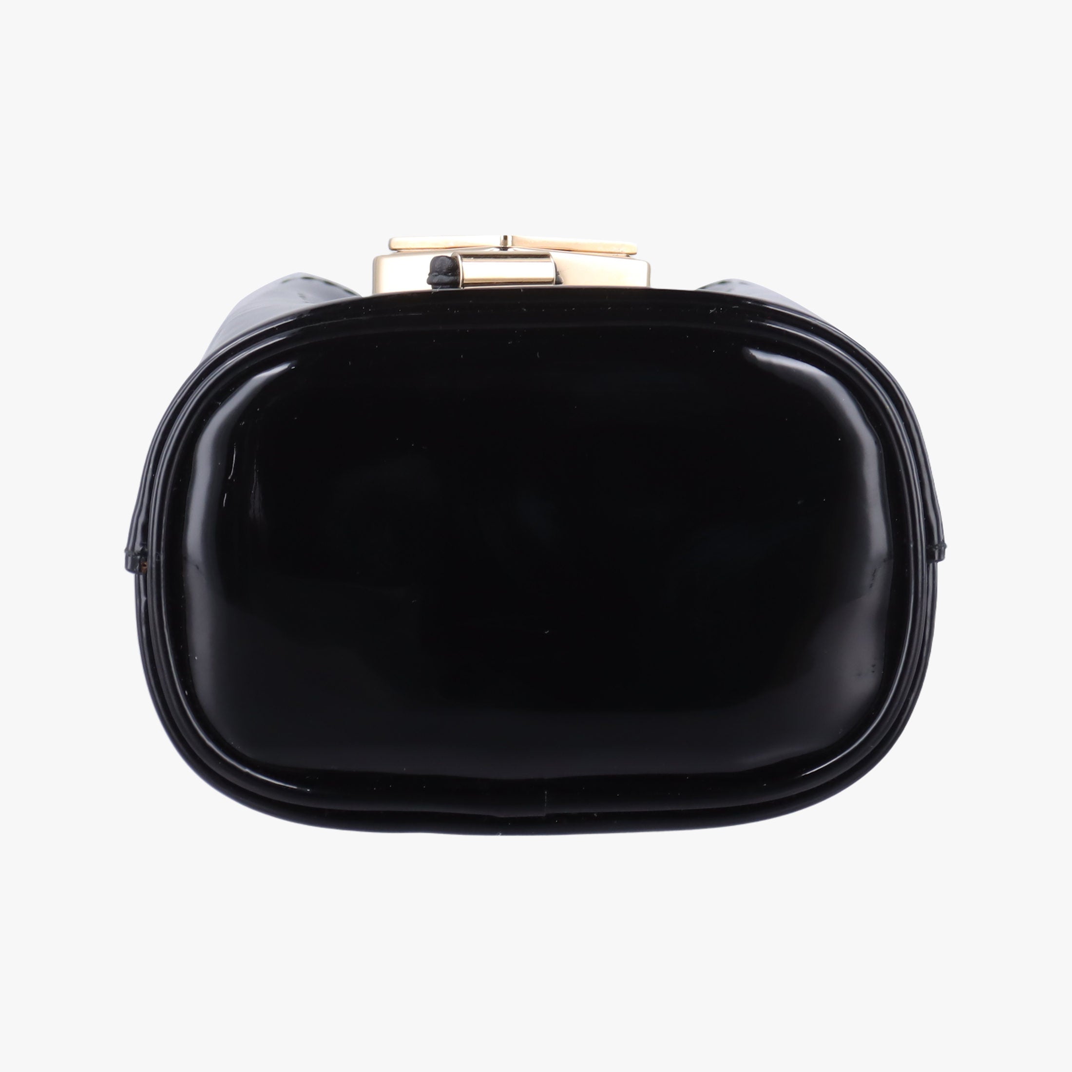 Secondhand Prada Mini Drawstring Black Enamel 1NR016 shoulderbag | stylenewstar