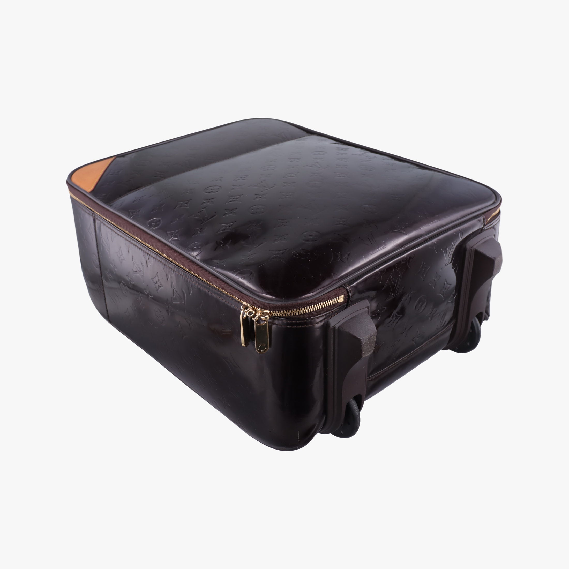 Pre-owned Louis Vuitton Pegase 45 Amarante Vernis M91277 suitcase | stylenewstar