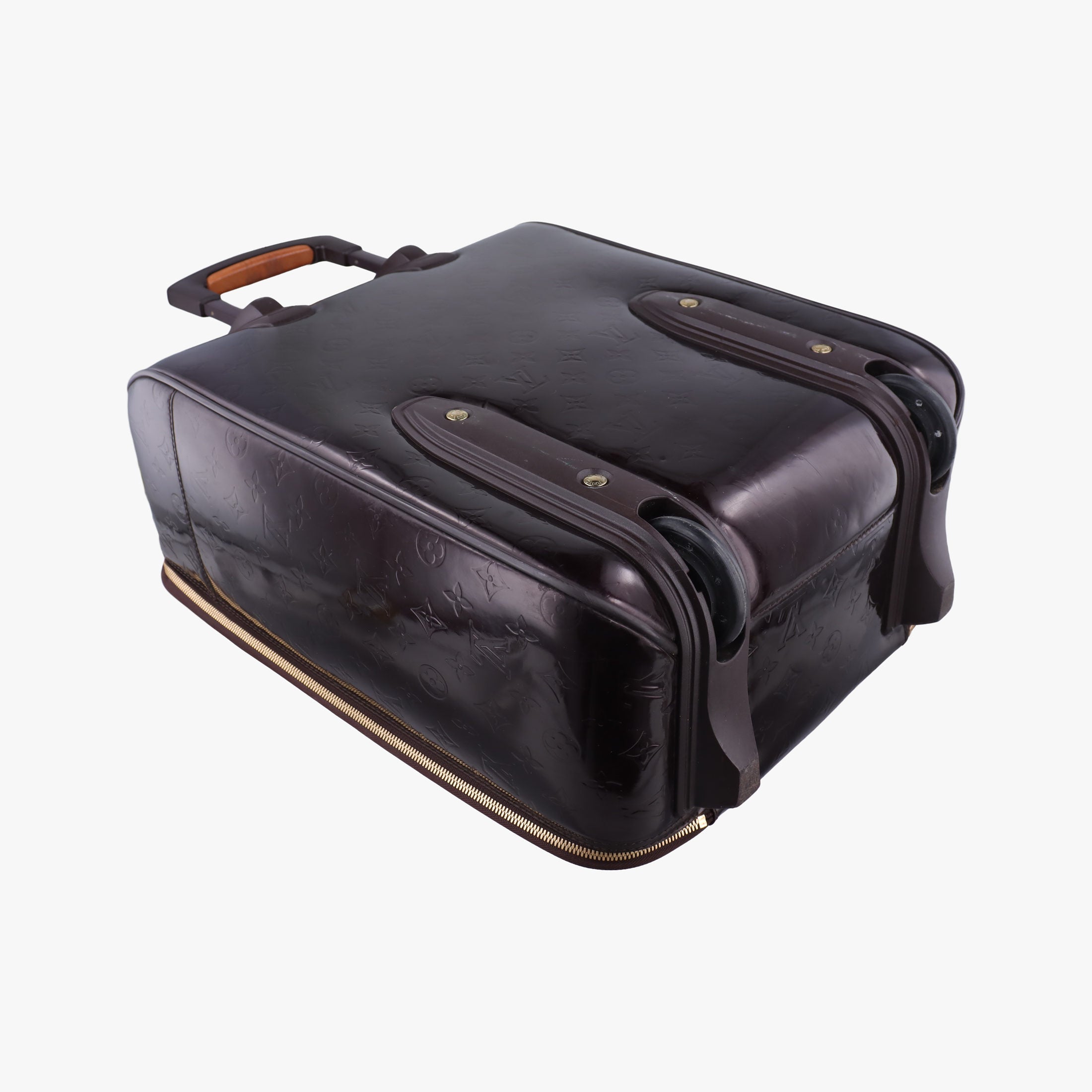 Pre-owned Louis Vuitton Pegase 45 Amarante Vernis M91277 suitcase | stylenewstar