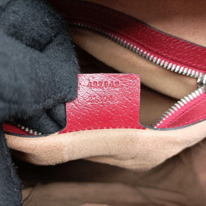 Pre-owned Gucci GG Supreme Tian Beige×red×multi PVC coated canvas×Leather 427042 backpack/rucksack | stylenewstar