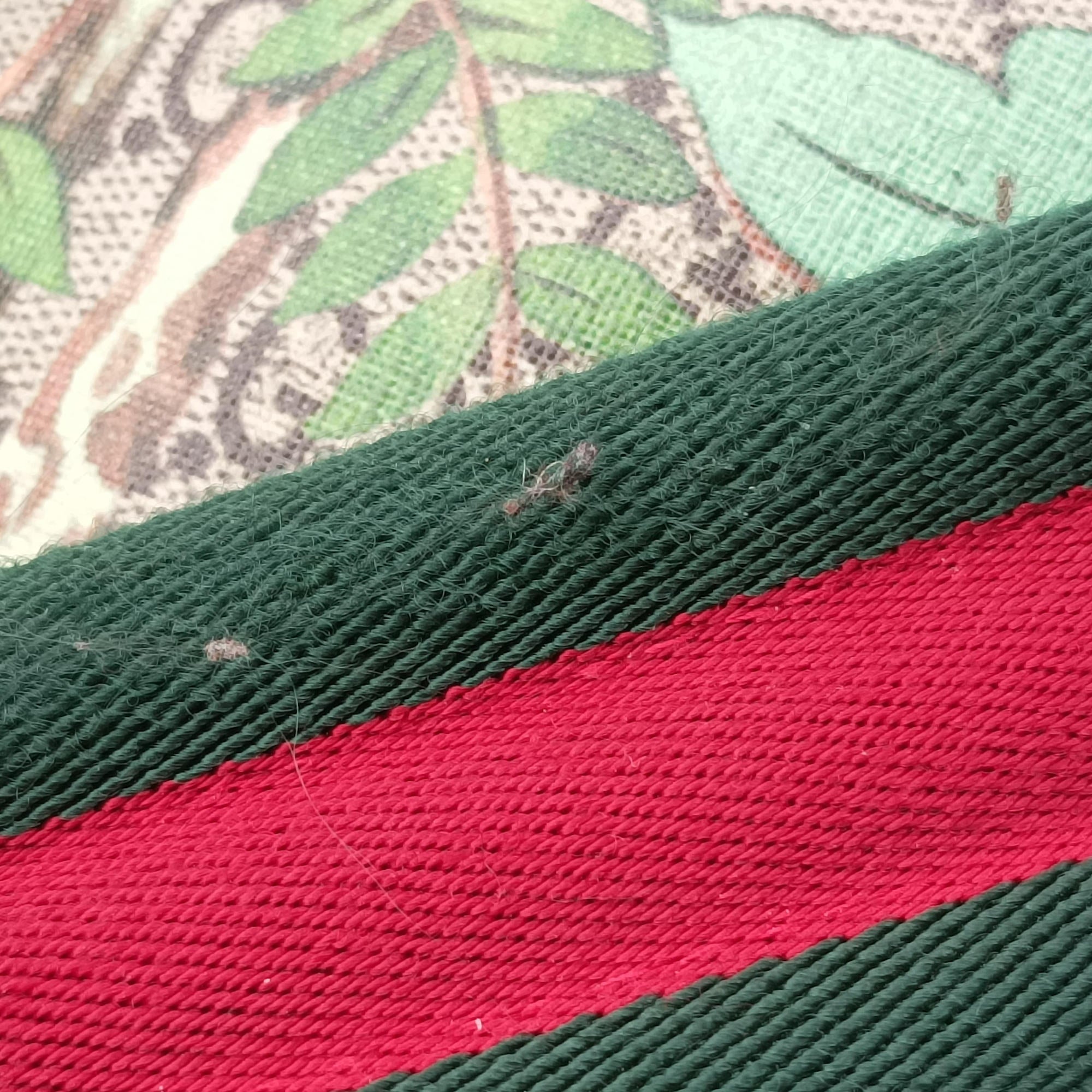 Pre-owned Gucci GG Supreme Tian Beige×red×multi PVC coated canvas×Leather 427042 backpack/rucksack | stylenewstar