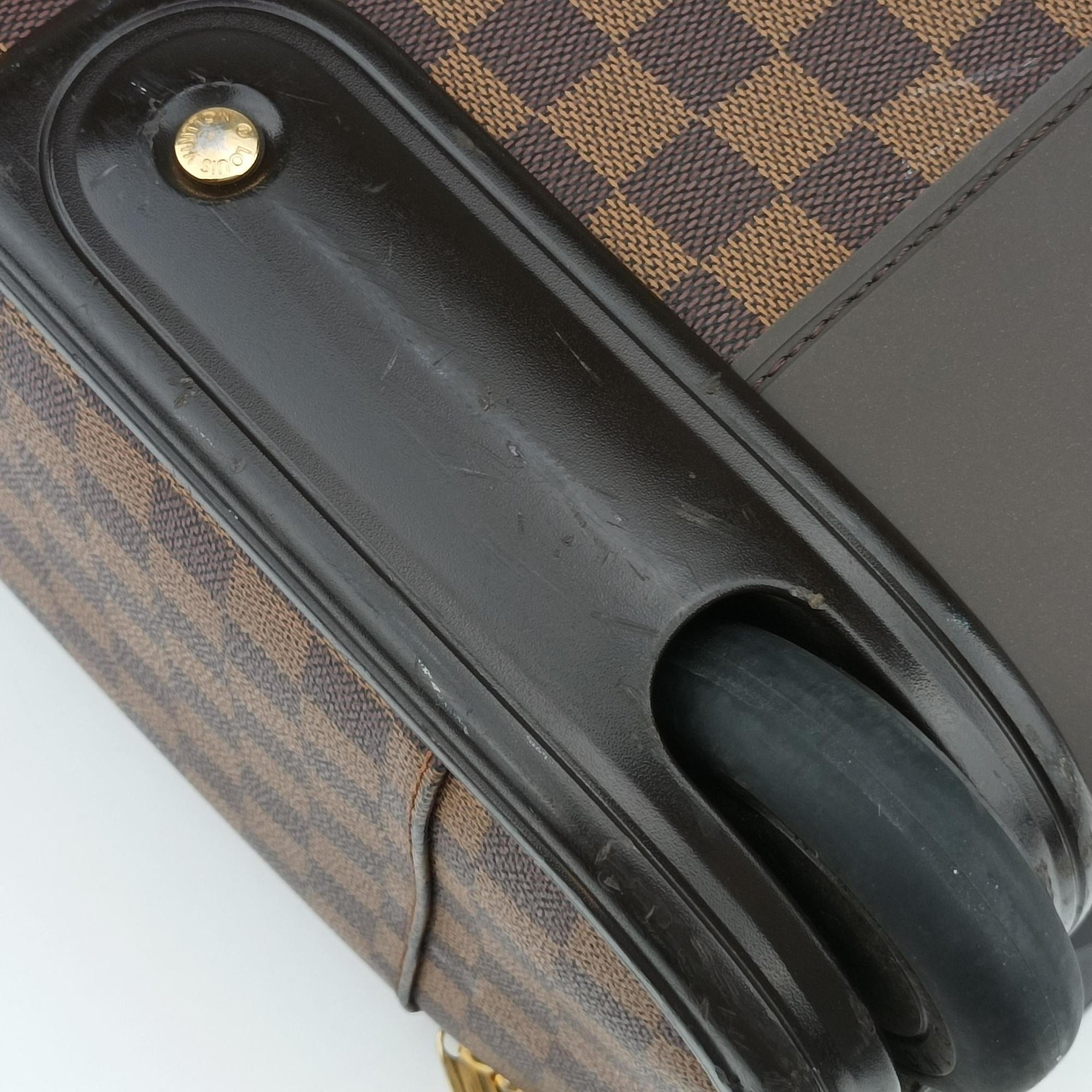 Pre-owned Louis Vuitton PEGASE 45 EBENE Damier Canvas N23293 suitcase | stylenewstar