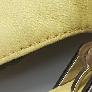 Pre-owned Fendi Baguette Brown × Yellow Leather 26424 handbag | stylenewstar