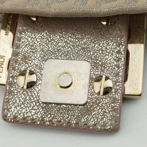 Secondhand Fendi Baguette Beige × Silver×Pink canvas 8BR180 handbag | stylenewstar