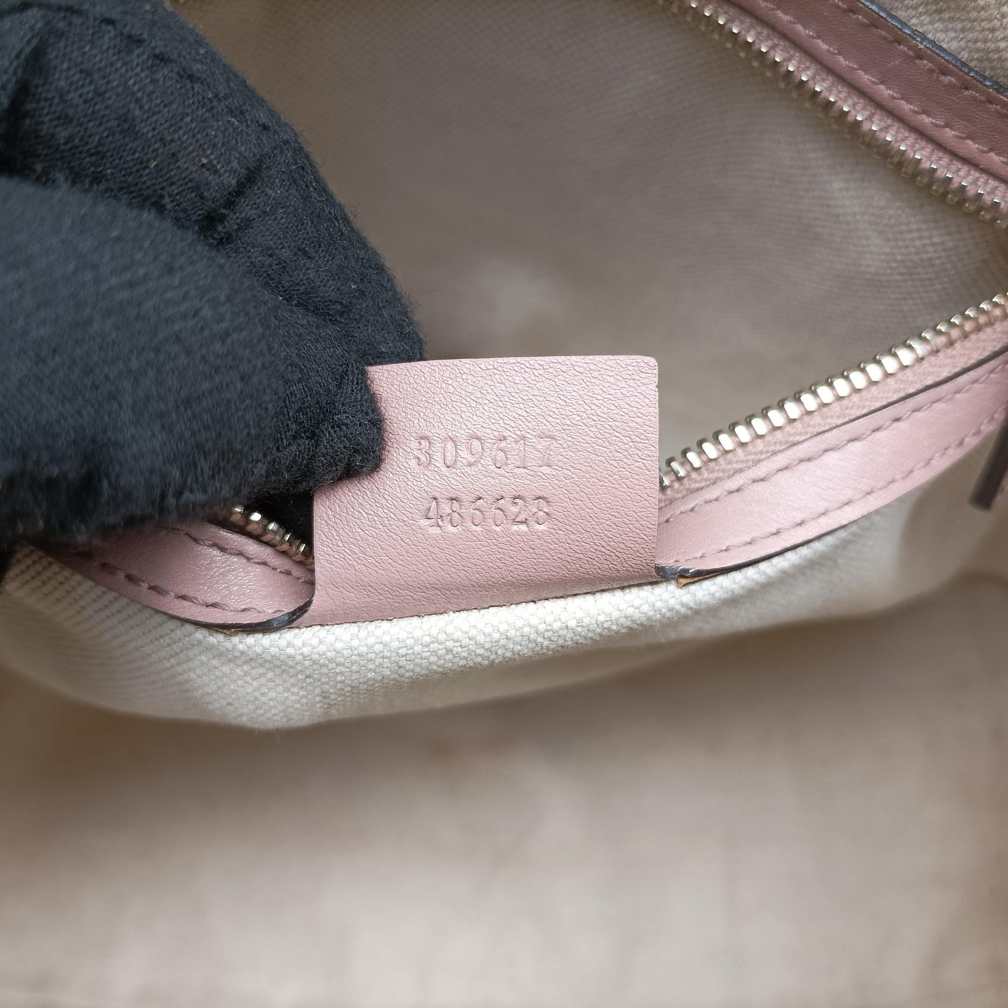 Pre-owned Gucci Microguccissima Beige Patent Leather 309617 shoulderbag | stylenewstar