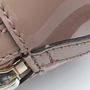 Pre-owned Gucci Microguccissima Beige Patent Leather 309617 shoulderbag | stylenewstar