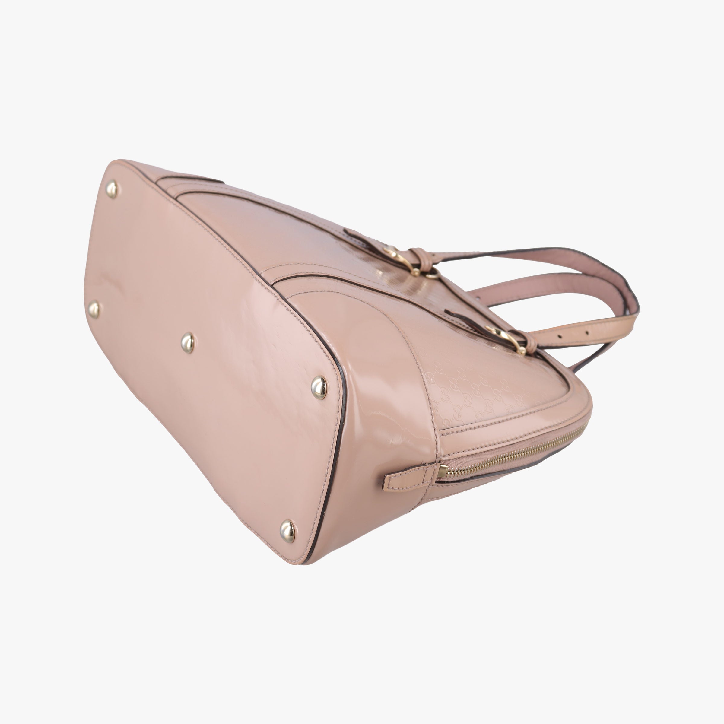 Pre-owned Gucci Microguccissima Beige Patent Leather 309617 shoulderbag | stylenewstar