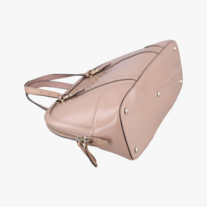 Pre-owned Gucci Microguccissima Beige Patent Leather 309617 shoulderbag | stylenewstar