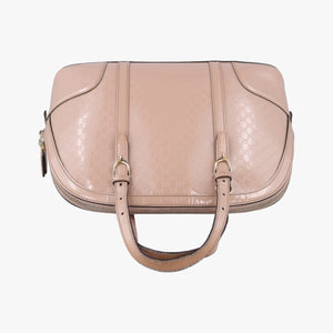 Pre-owned Gucci Microguccissima Beige Patent Leather 309617 shoulderbag | stylenewstar