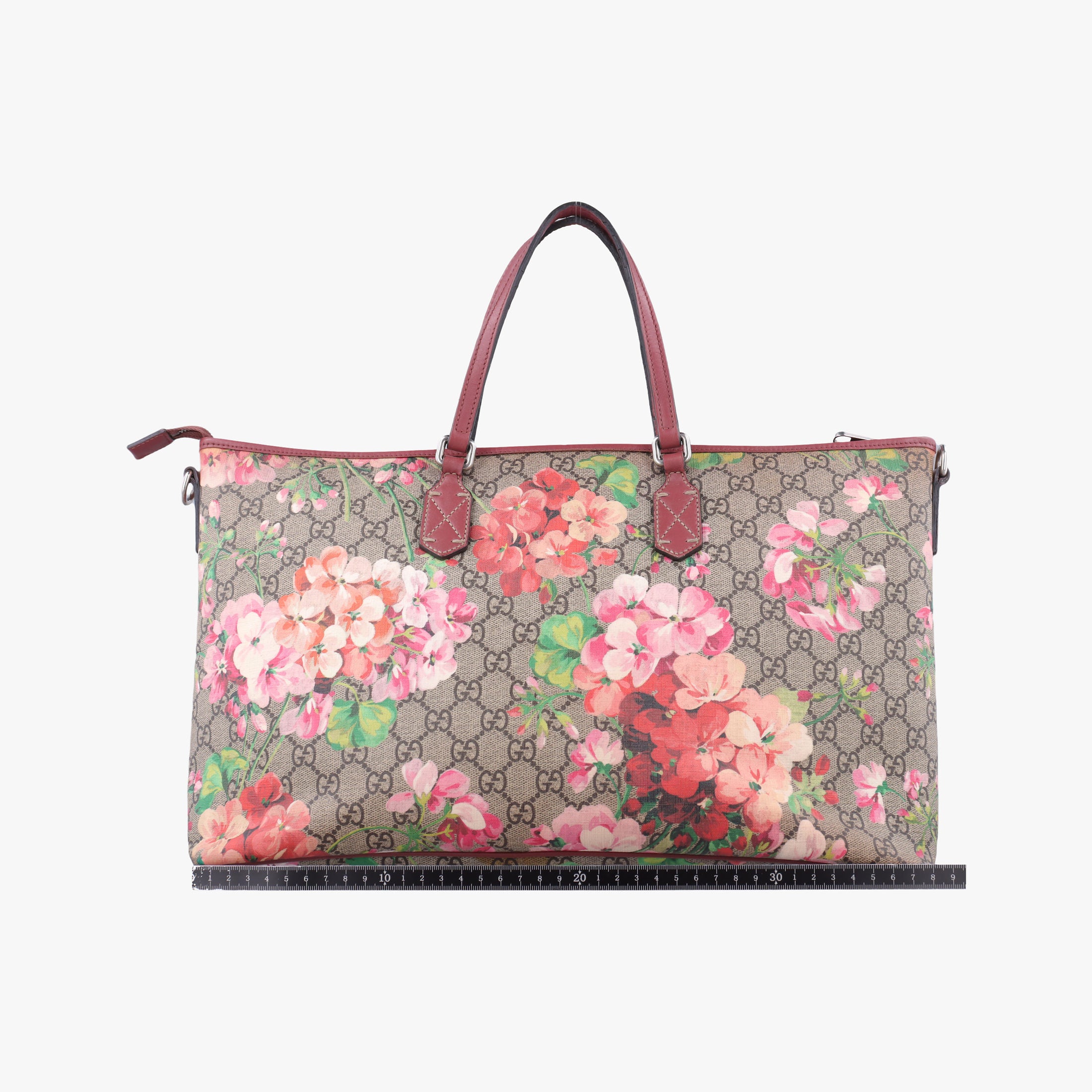 Pre-owned Gucci GG Blooms Beige×multicolor PVC coated canvas×leather 410748 shoulderbag | stylenewstar