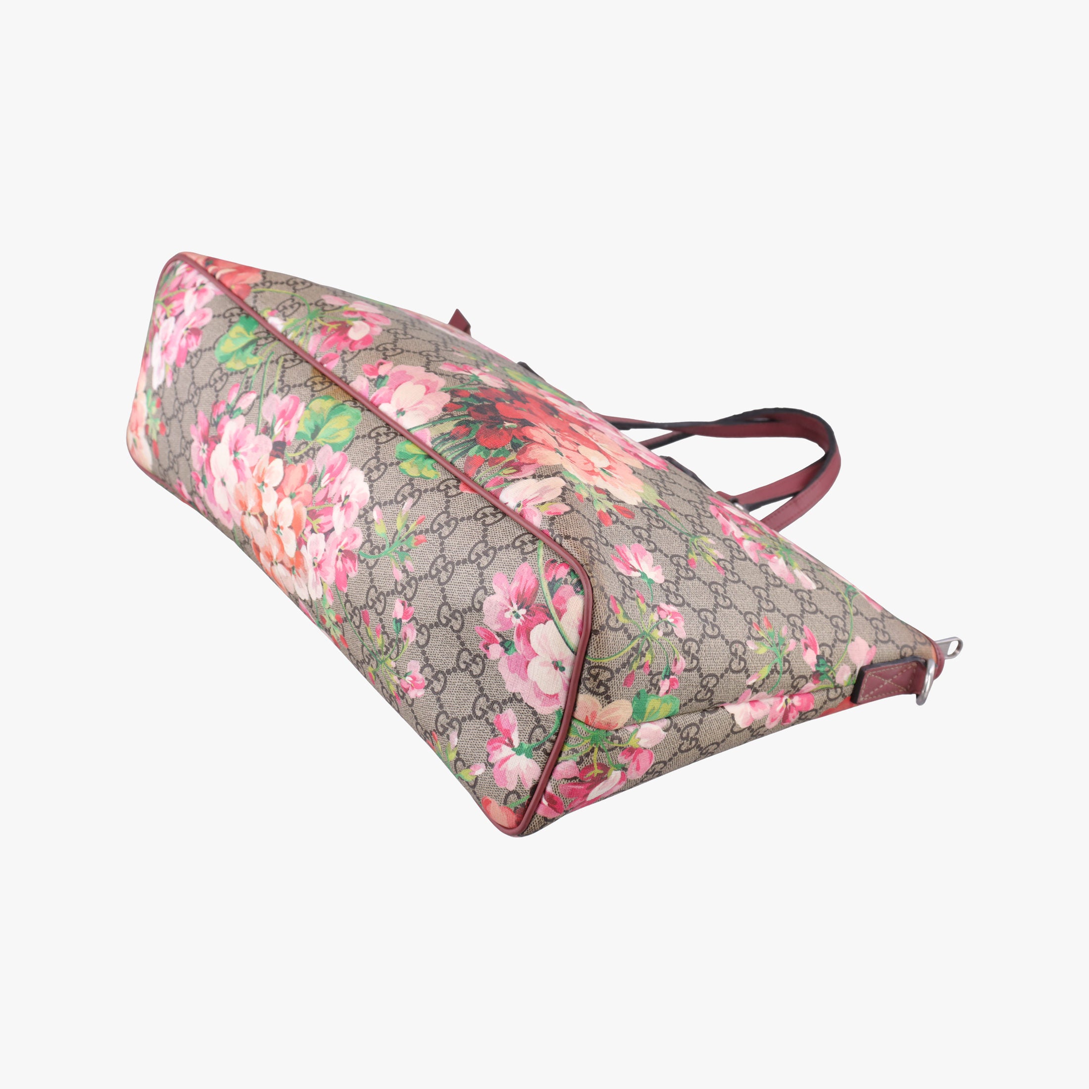 Pre-owned Gucci GG Blooms Beige×multicolor PVC coated canvas×leather 410748 shoulderbag | stylenewstar