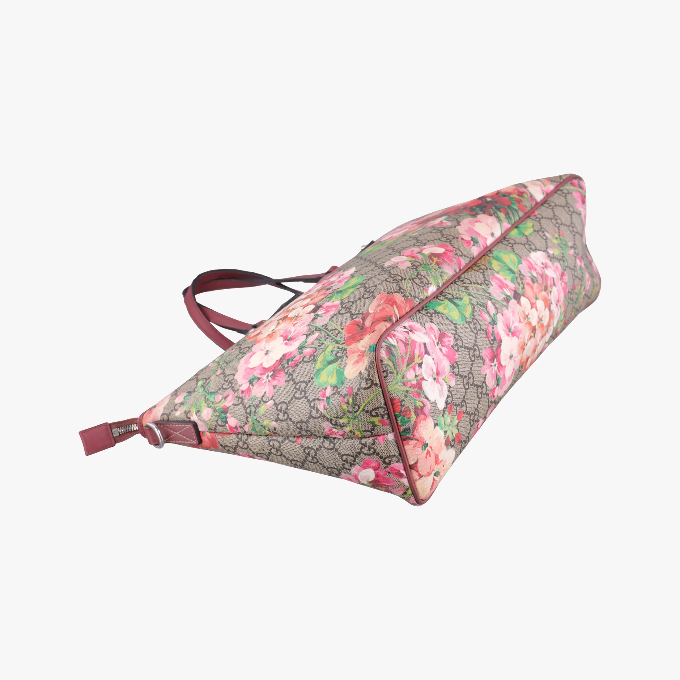 Pre-owned Gucci GG Blooms Beige×multicolor PVC coated canvas×leather 410748 shoulderbag | stylenewstar