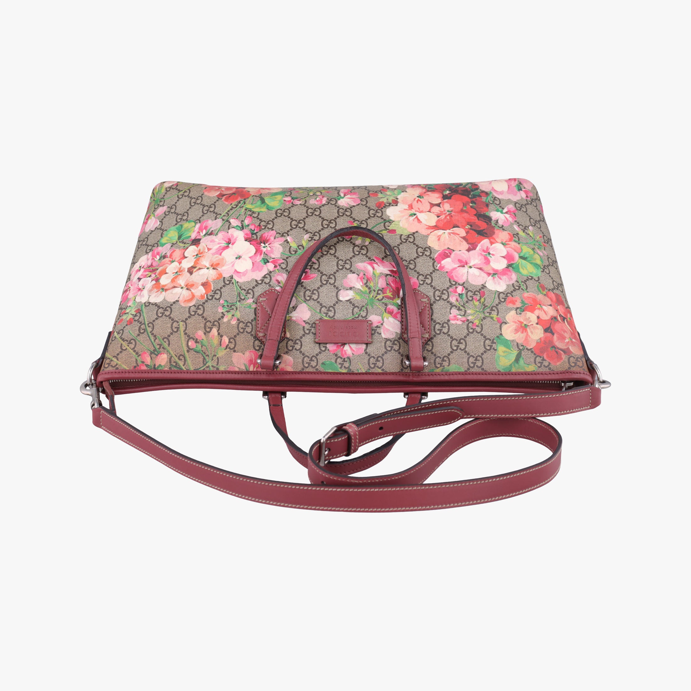 Pre-owned Gucci GG Blooms Beige×multicolor PVC coated canvas×leather 410748 shoulderbag | stylenewstar