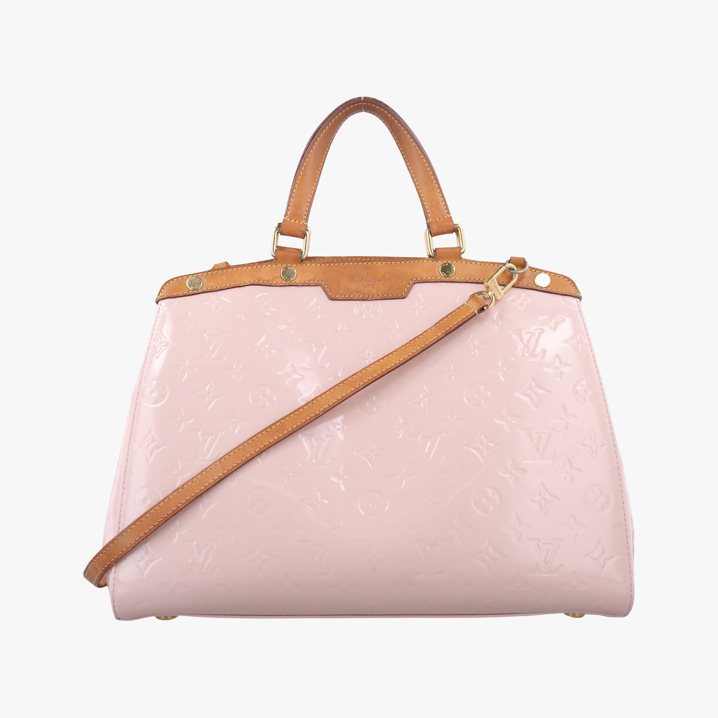Pre-owned Louis Vuitton Brea MM ROSE FLORENTIN Vernis M91621 shoulderbag | stylenewstar