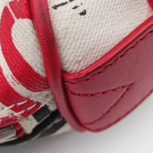 Pre-owned Christian Dior Hardcore White×Red×Black canvas×Leather  handbag | stylenewstar
