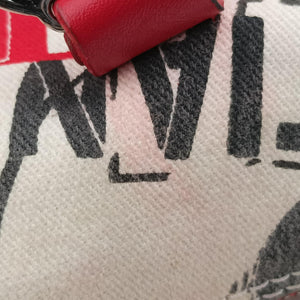 Pre-owned Christian Dior Hardcore White×Red×Black canvas×Leather  handbag | stylenewstar