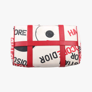 Pre-owned Christian Dior Hardcore White×Red×Black canvas×Leather  handbag | stylenewstar
