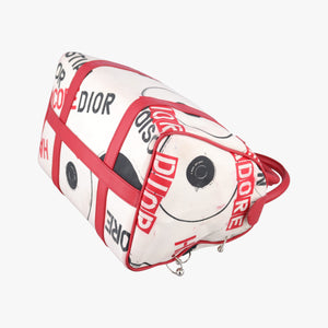 Pre-owned Christian Dior Hardcore White×Red×Black canvas×Leather  handbag | stylenewstar