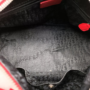 Pre-owned Christian Dior Hardcore White×Red×Black canvas×Leather  handbag | stylenewstar