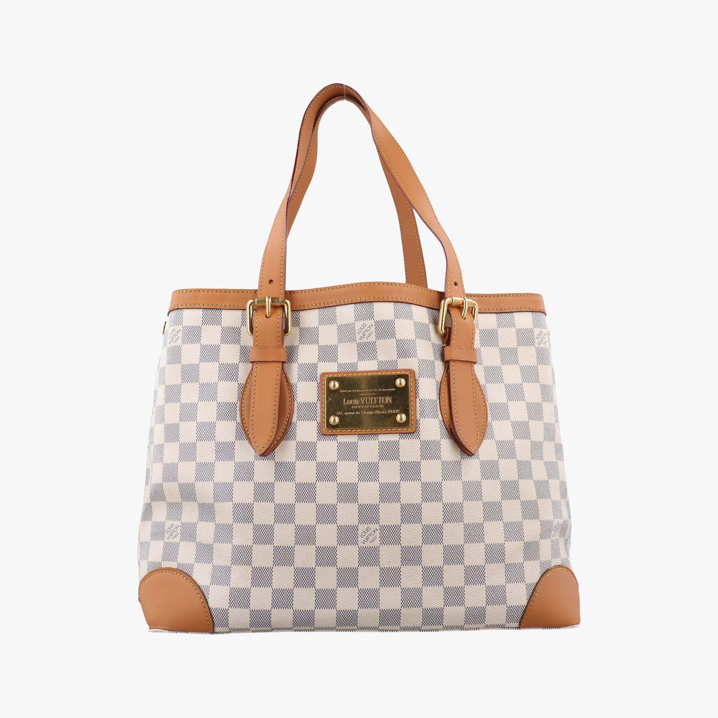 Pre-owned Louis Vuitton HAMPSTEAD MM AZUR Damier Canvas N51206 shoulderbag | stylenewstar