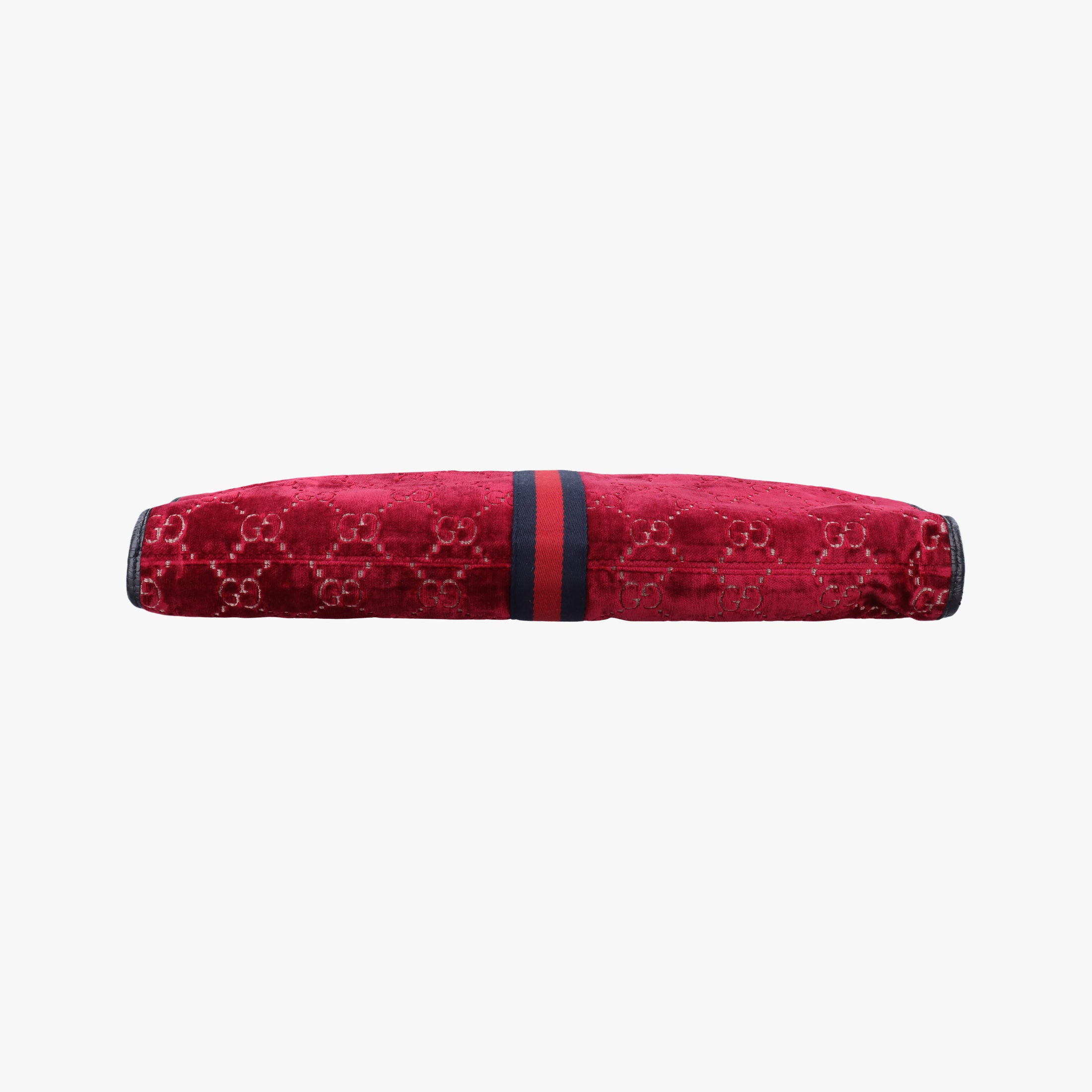 Pre-owned Gucci Rajah Red velour 537219 shoulderbag | stylenewstar