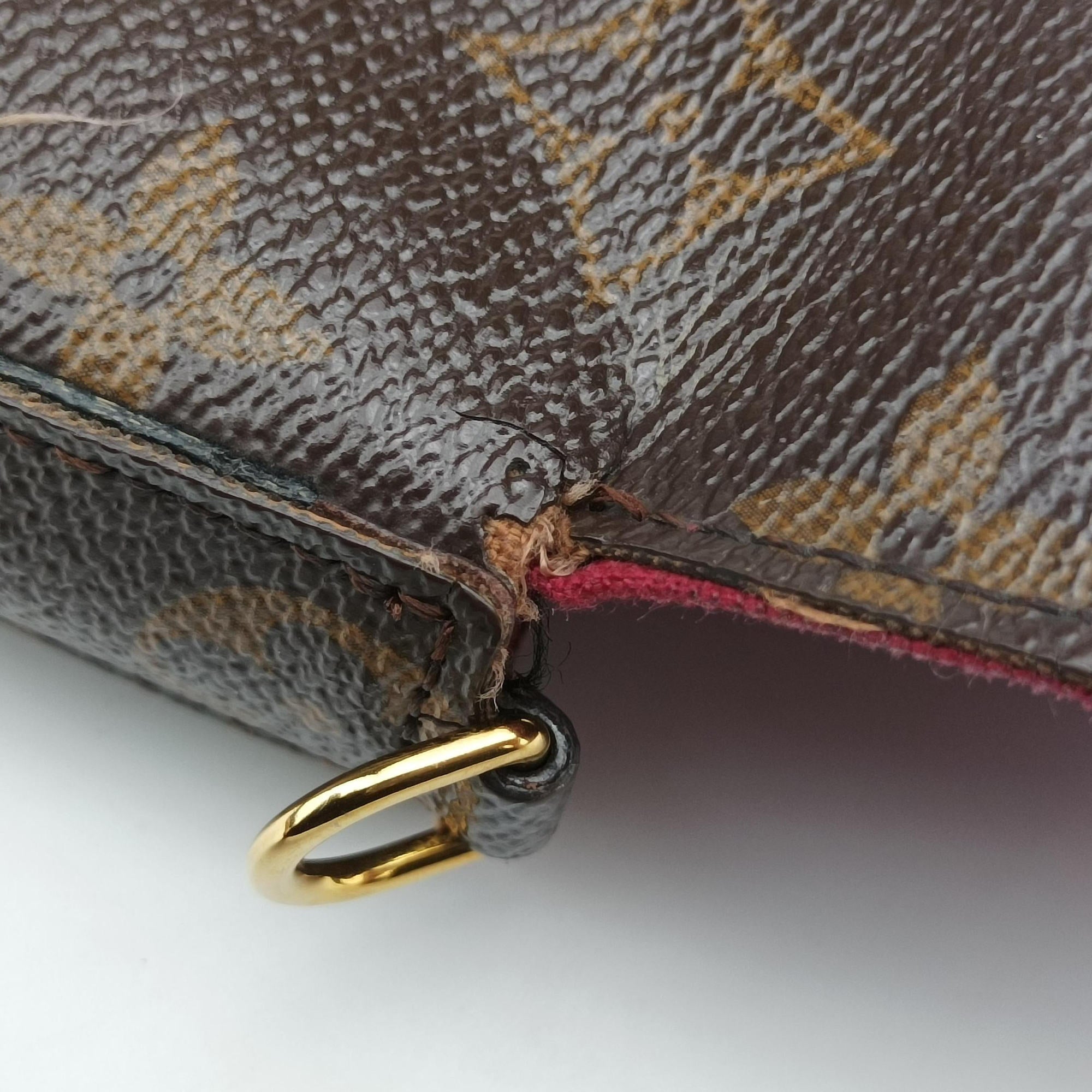 Pre-owned Louis Vuitton Pochette Felicie Brown Monogram Canvas M61276 shoulderbag | stylenewstar
