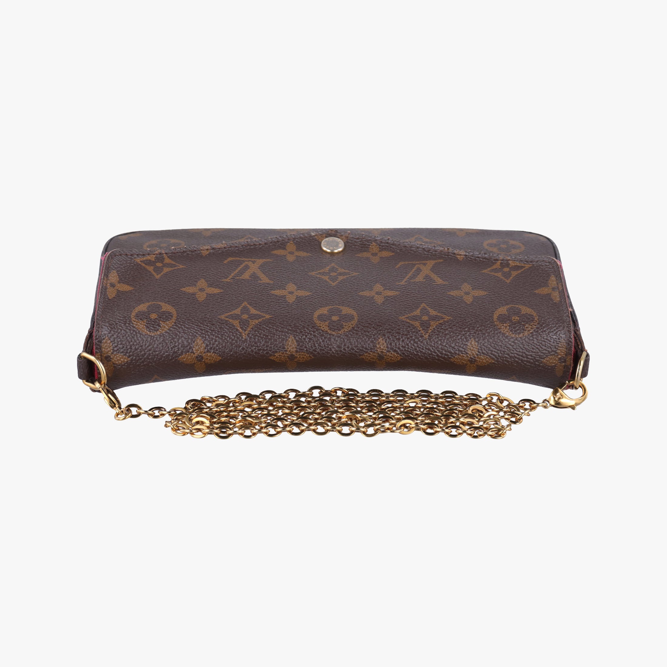 Pre-owned Louis Vuitton Pochette Felicie Brown Monogram Canvas M61276 shoulderbag | stylenewstar