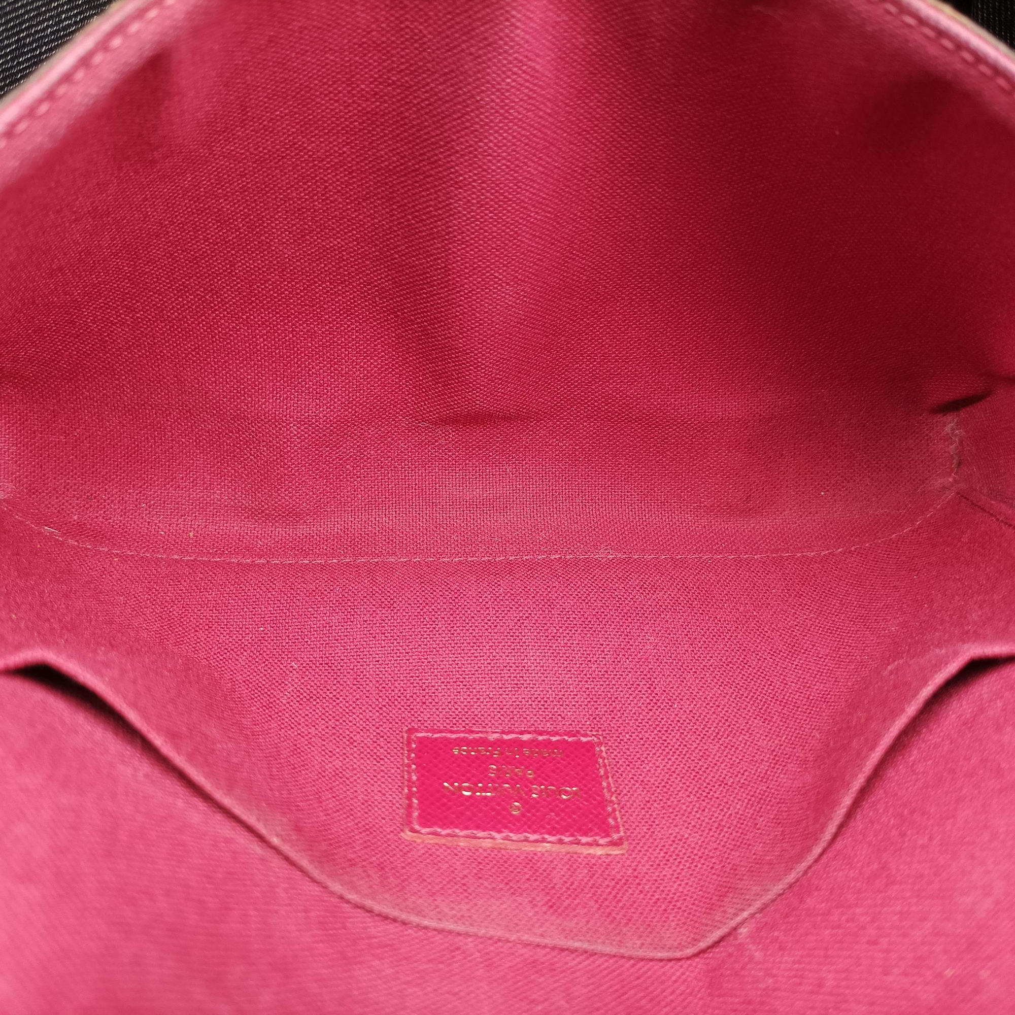 Pre-owned Louis Vuitton Pochette Felicie Brown Monogram Canvas M61276 shoulderbag | stylenewstar