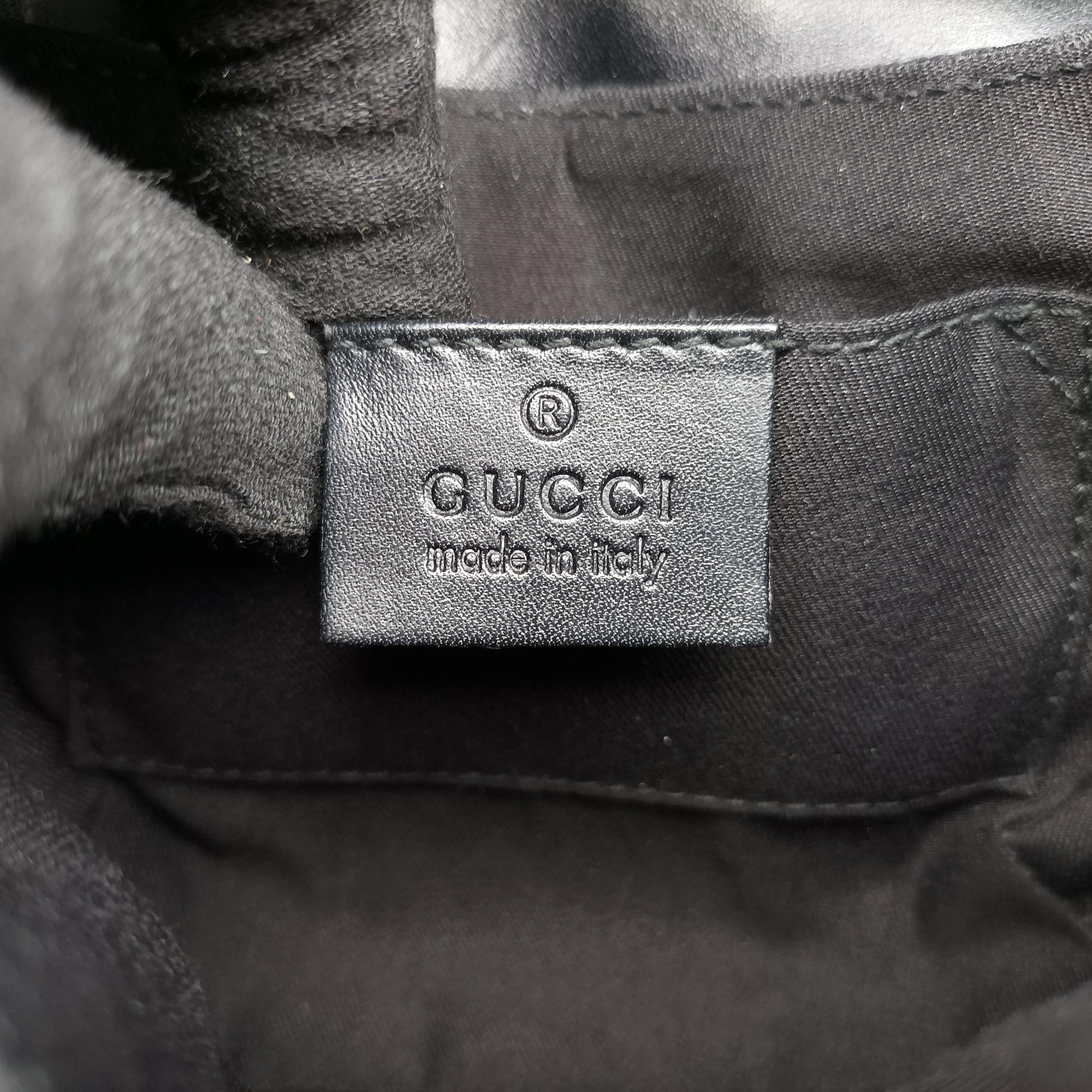 Secondhand Gucci Horsebit Web Black×pink Canvas×silk 129498 shoulderbag | stylenewstar