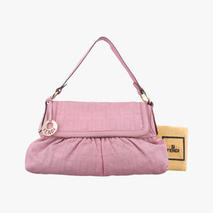 Pre-owned Fendi Chef Pink Leather 8BR436 handbag | stylenewstar