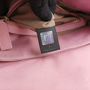 Pre-owned Fendi Chef Pink Leather 8BR436 handbag | stylenewstar